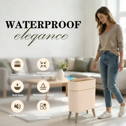 Smart Sensor Trash Can – Waterproof Automatic Motion Sensor Waste Bin for Bathroom, Kitchen & Bedroom